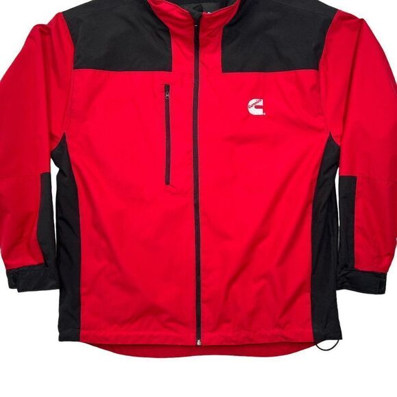 Tri-Mountian Coat Men's Size Medium‎ Red & Black Cummins Diesel Full Zip Jacket - Picture 4 of 11